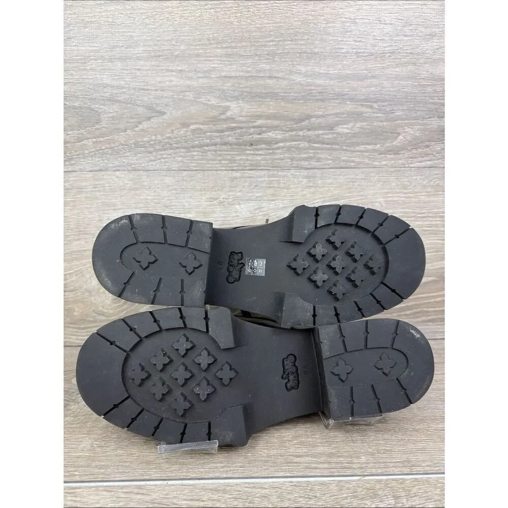 Coach Lyla Platforms Derby Oxford Women’s Sz 9.5B/EU 40 Black Leather Shoes